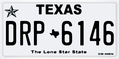 TX license plate DRP6146