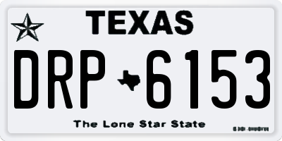 TX license plate DRP6153
