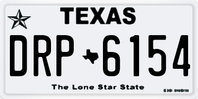 TX license plate DRP6154