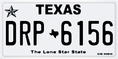 TX license plate DRP6156