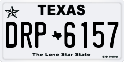 TX license plate DRP6157