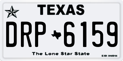 TX license plate DRP6159