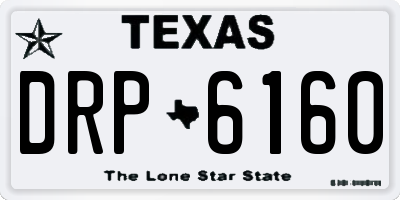 TX license plate DRP6160