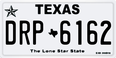 TX license plate DRP6162