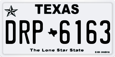 TX license plate DRP6163