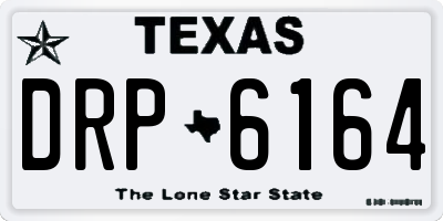 TX license plate DRP6164