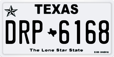 TX license plate DRP6168