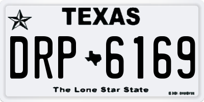 TX license plate DRP6169