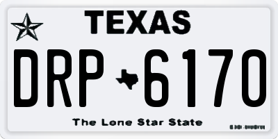 TX license plate DRP6170