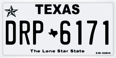TX license plate DRP6171
