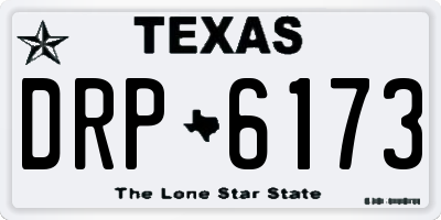 TX license plate DRP6173