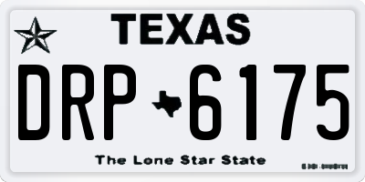 TX license plate DRP6175