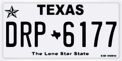 TX license plate DRP6177