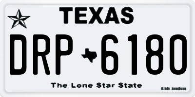TX license plate DRP6180