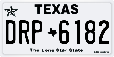 TX license plate DRP6182