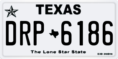 TX license plate DRP6186