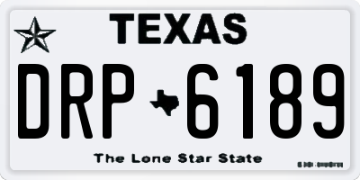 TX license plate DRP6189