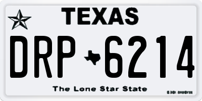 TX license plate DRP6214