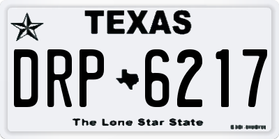 TX license plate DRP6217