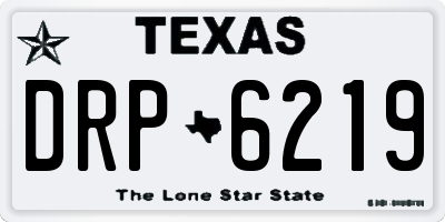 TX license plate DRP6219