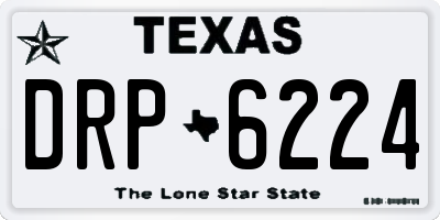 TX license plate DRP6224