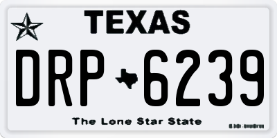 TX license plate DRP6239