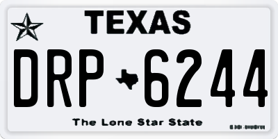 TX license plate DRP6244