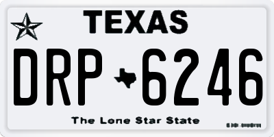 TX license plate DRP6246