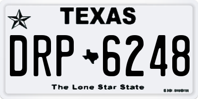 TX license plate DRP6248