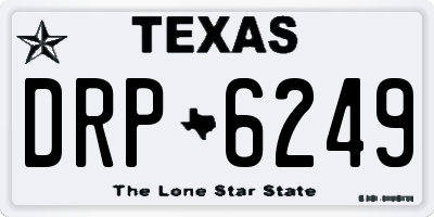 TX license plate DRP6249