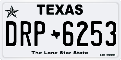 TX license plate DRP6253