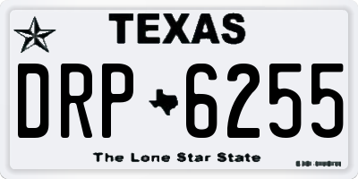 TX license plate DRP6255