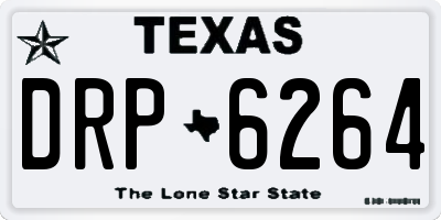 TX license plate DRP6264
