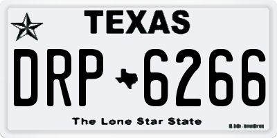 TX license plate DRP6266