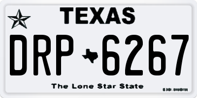 TX license plate DRP6267