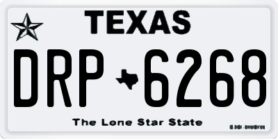 TX license plate DRP6268