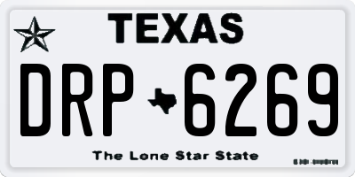 TX license plate DRP6269