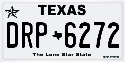 TX license plate DRP6272