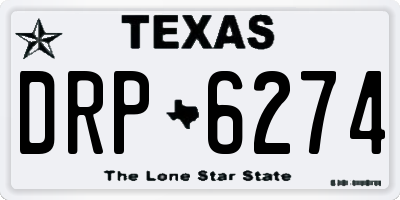 TX license plate DRP6274