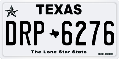TX license plate DRP6276