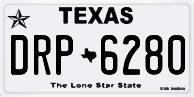 TX license plate DRP6280