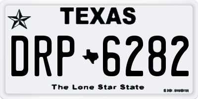 TX license plate DRP6282