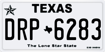 TX license plate DRP6283