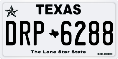 TX license plate DRP6288