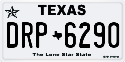 TX license plate DRP6290