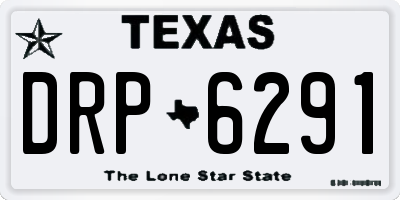 TX license plate DRP6291