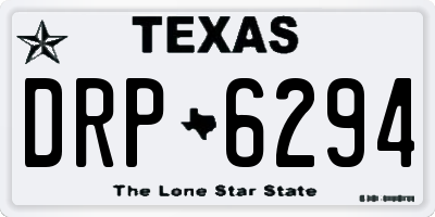 TX license plate DRP6294