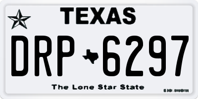 TX license plate DRP6297