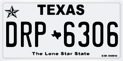 TX license plate DRP6306