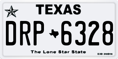 TX license plate DRP6328